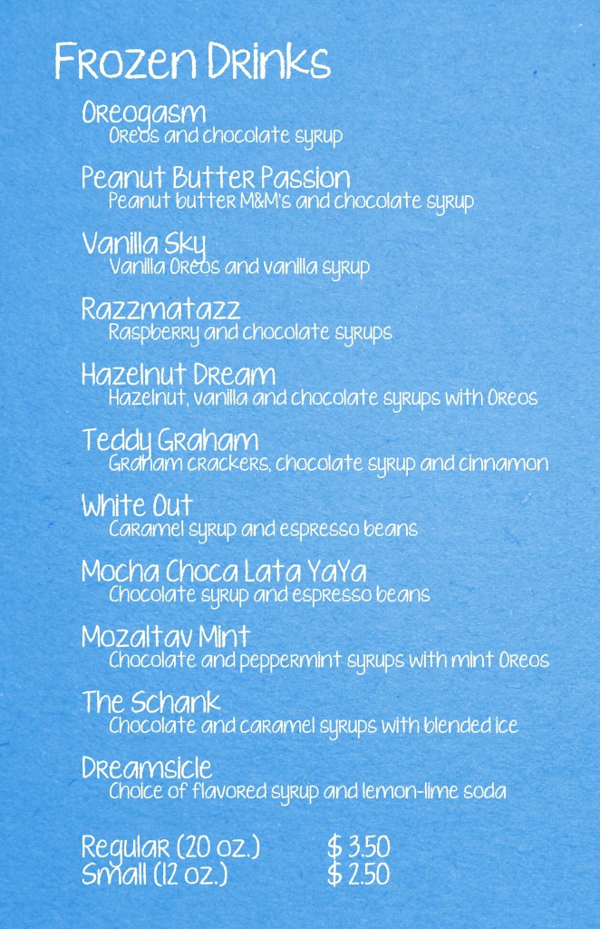 Jitters Frozen Drinks